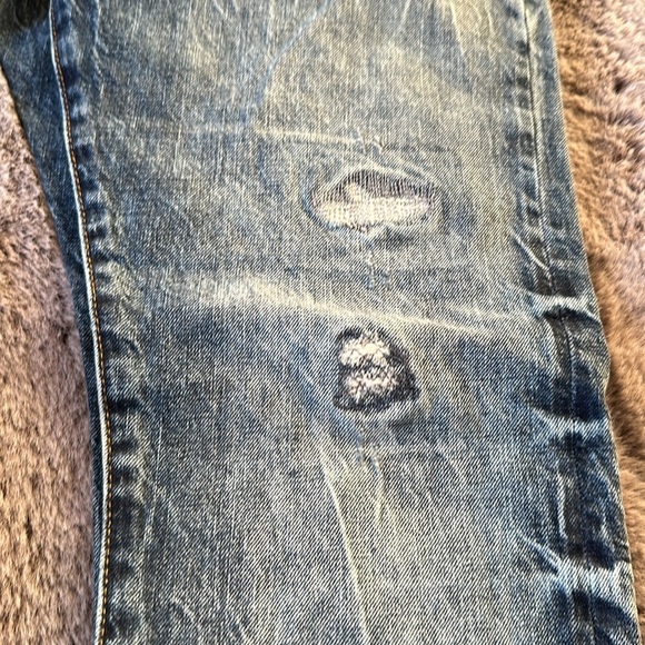 Polo Ralph Lauren Unique Distressed Varick Slim Straight 34 Men’s Jeans - Picture 9 of 13